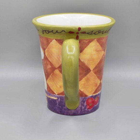 Certified International  Large Cup Mug Jennifer Brinley Chef Cooking 16 oz - Picture 2 of 8